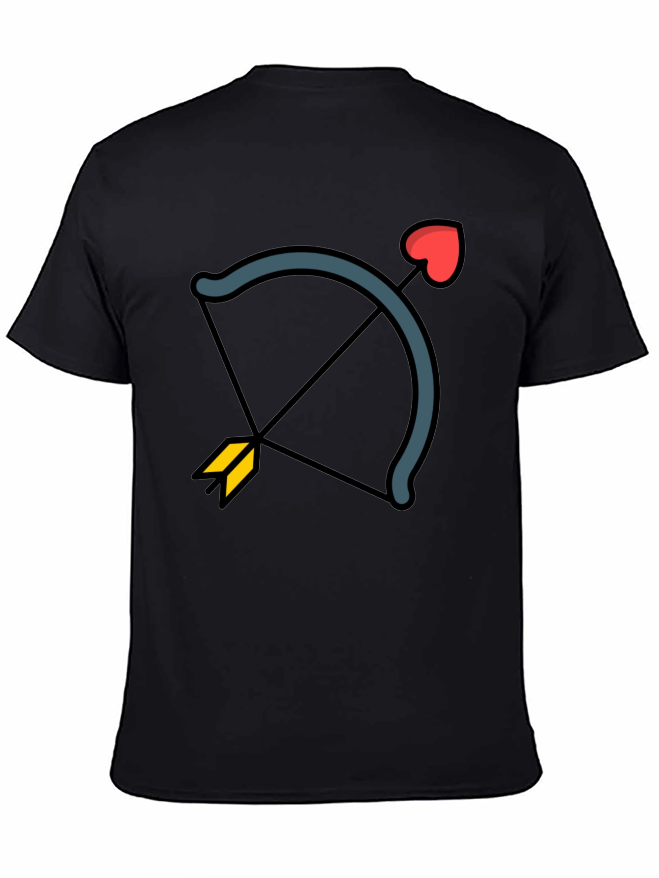 Cupids Arrow Black Graphic Tee