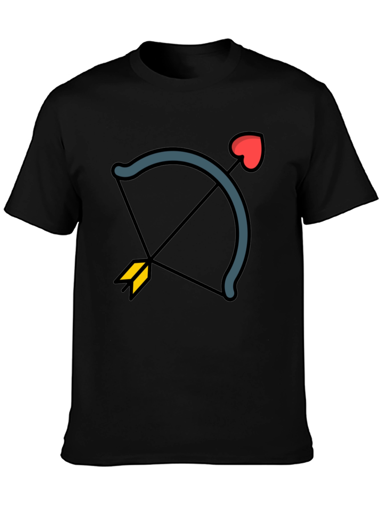 Cupids Arrow Black Graphic Tee