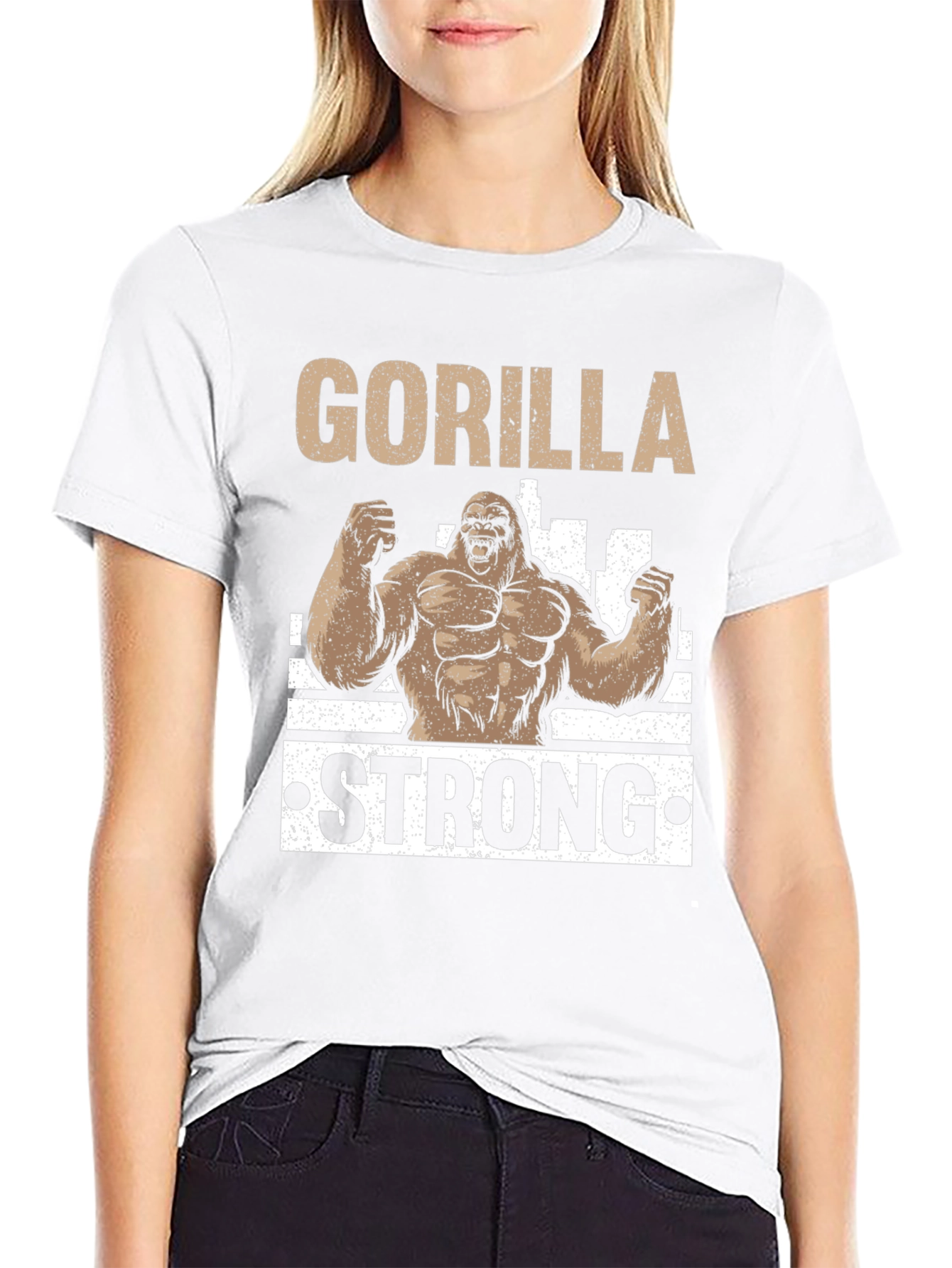 Gorilla Strong Black T-Shirt
