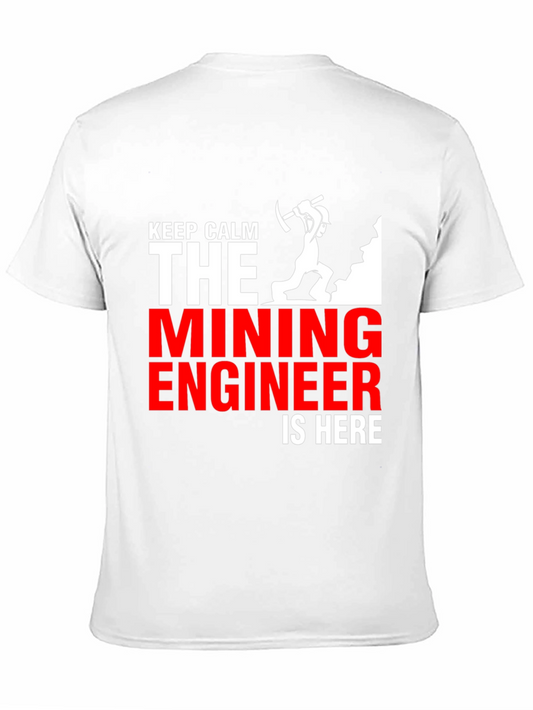 Keep Calm Mining Engineer T-Shirt - Black