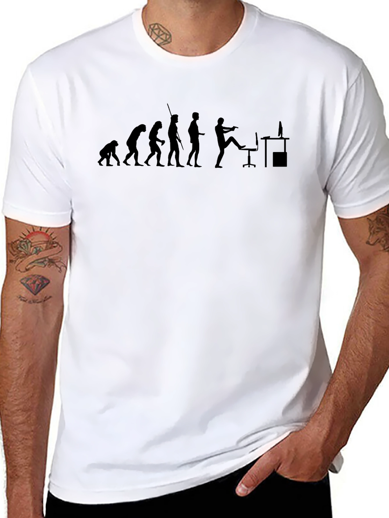 Evolution Gamer T-Shirt - Black Cotton Tee