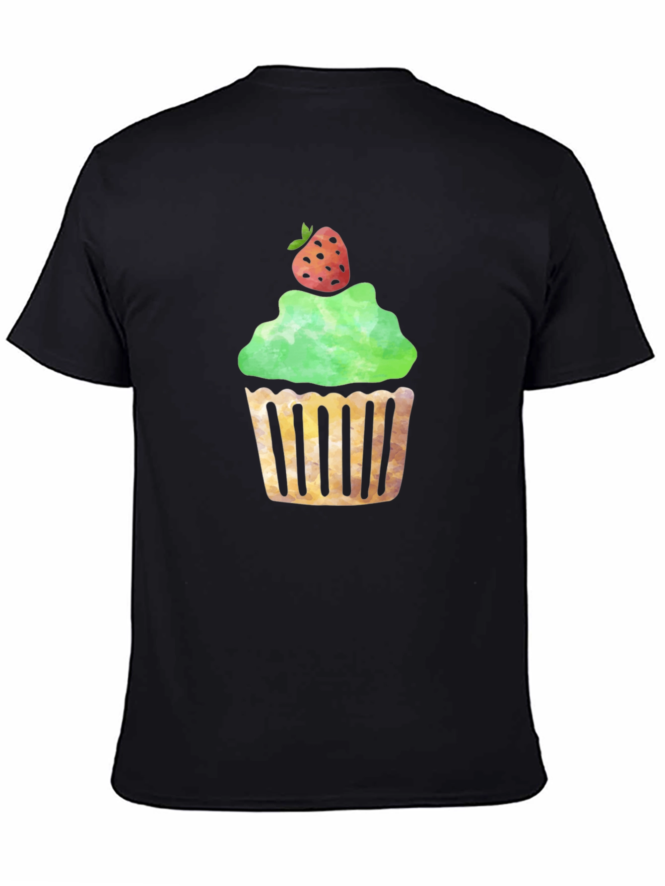 Cupcake Graphic Black T-Shirt