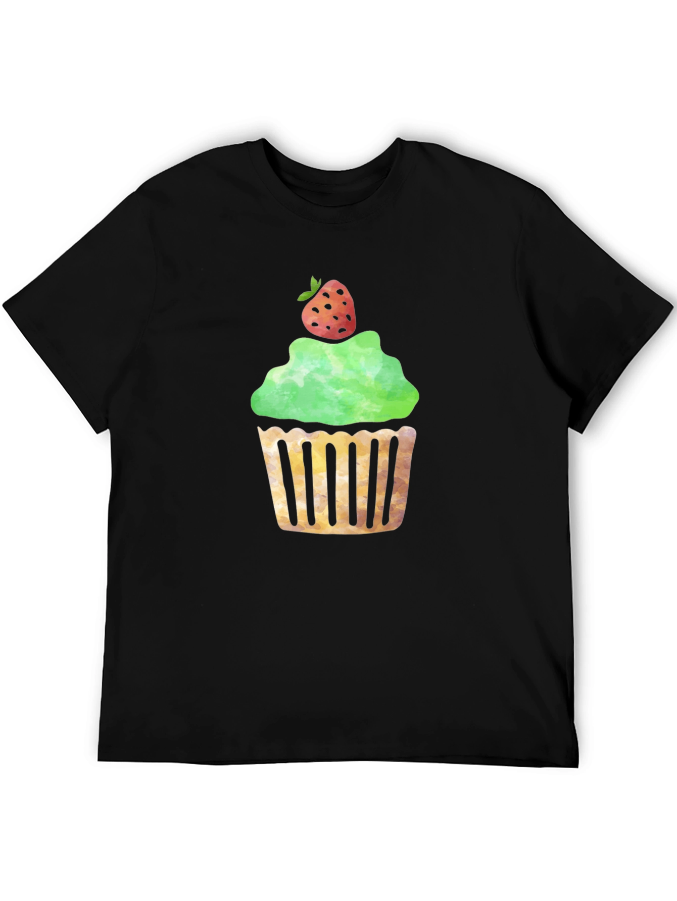 Cupcake Graphic Black T-Shirt