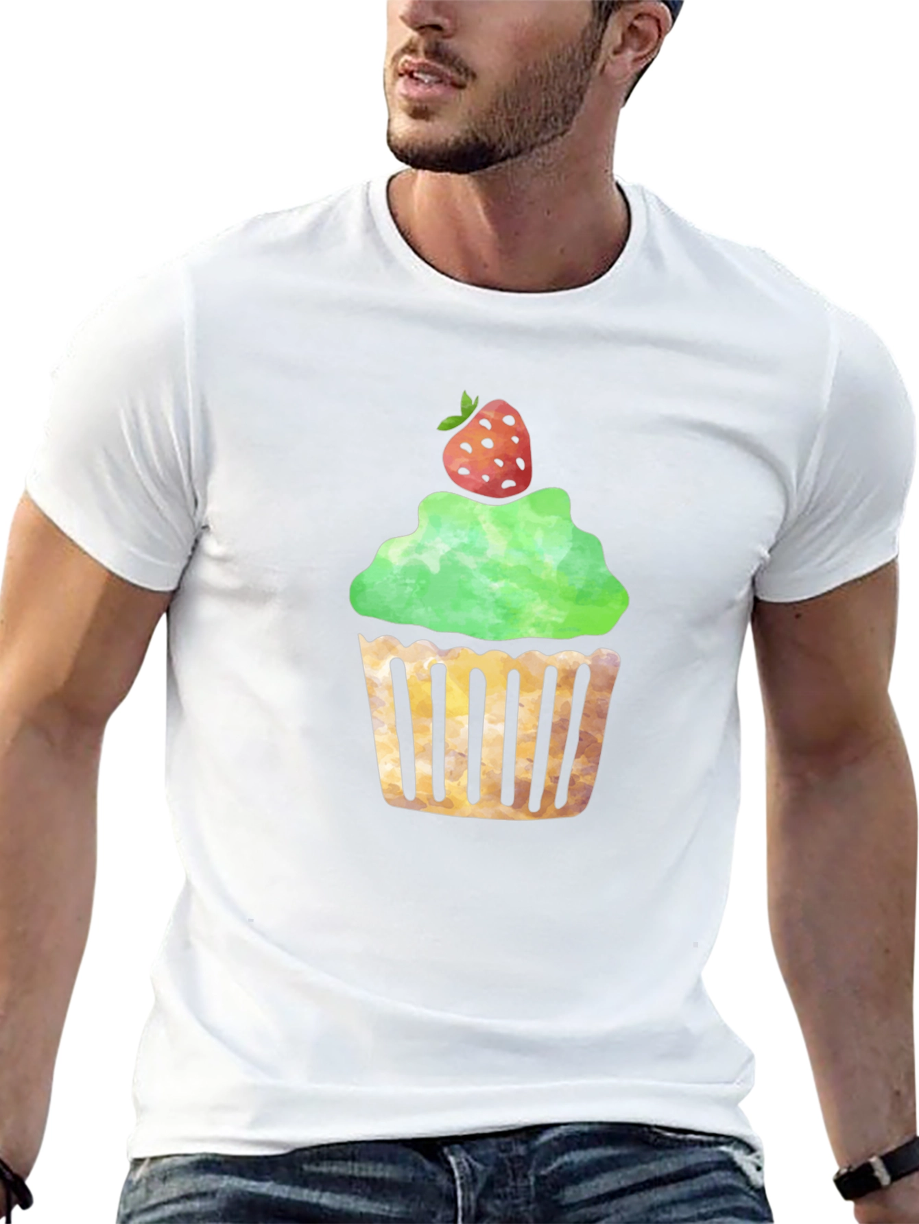 Cupcake Graphic Black T-Shirt