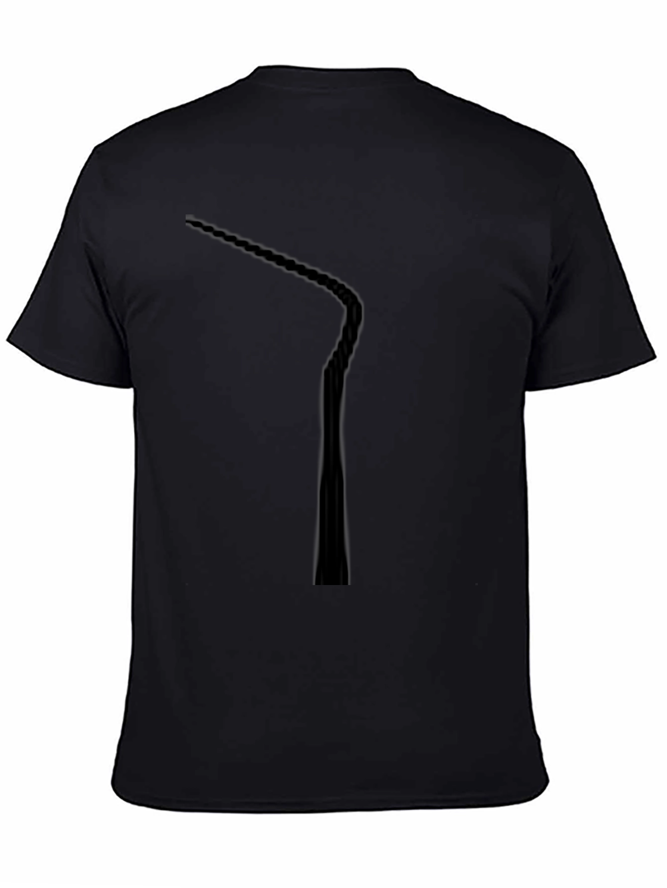 Mens Black Minimalist Graphic Tee