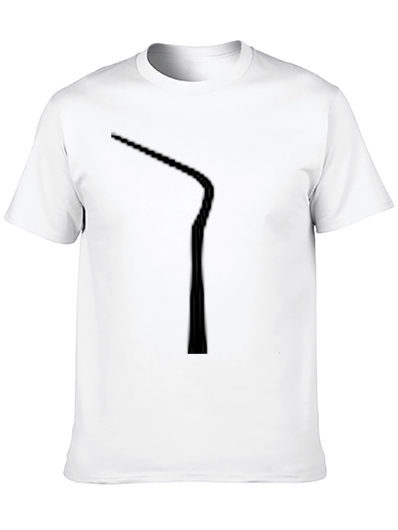 Mens Black Minimalist Graphic Tee