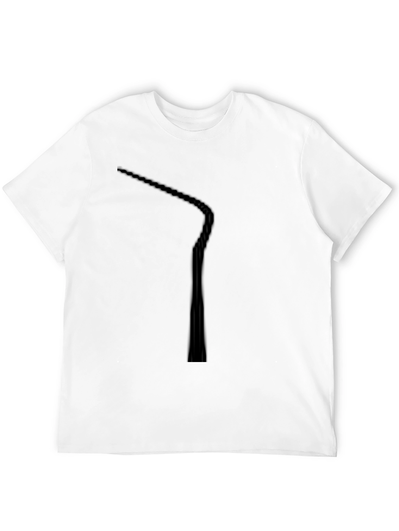 Mens Black Minimalist Graphic Tee