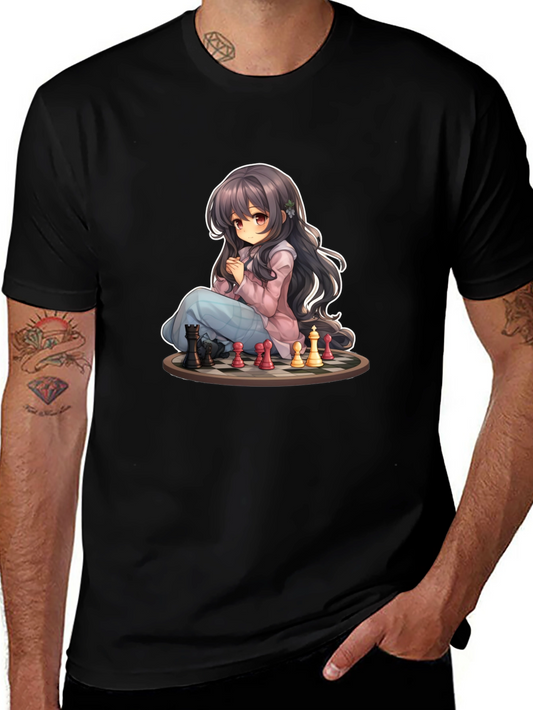 Anime Chess T-Shirt - Unique Graphic Tee