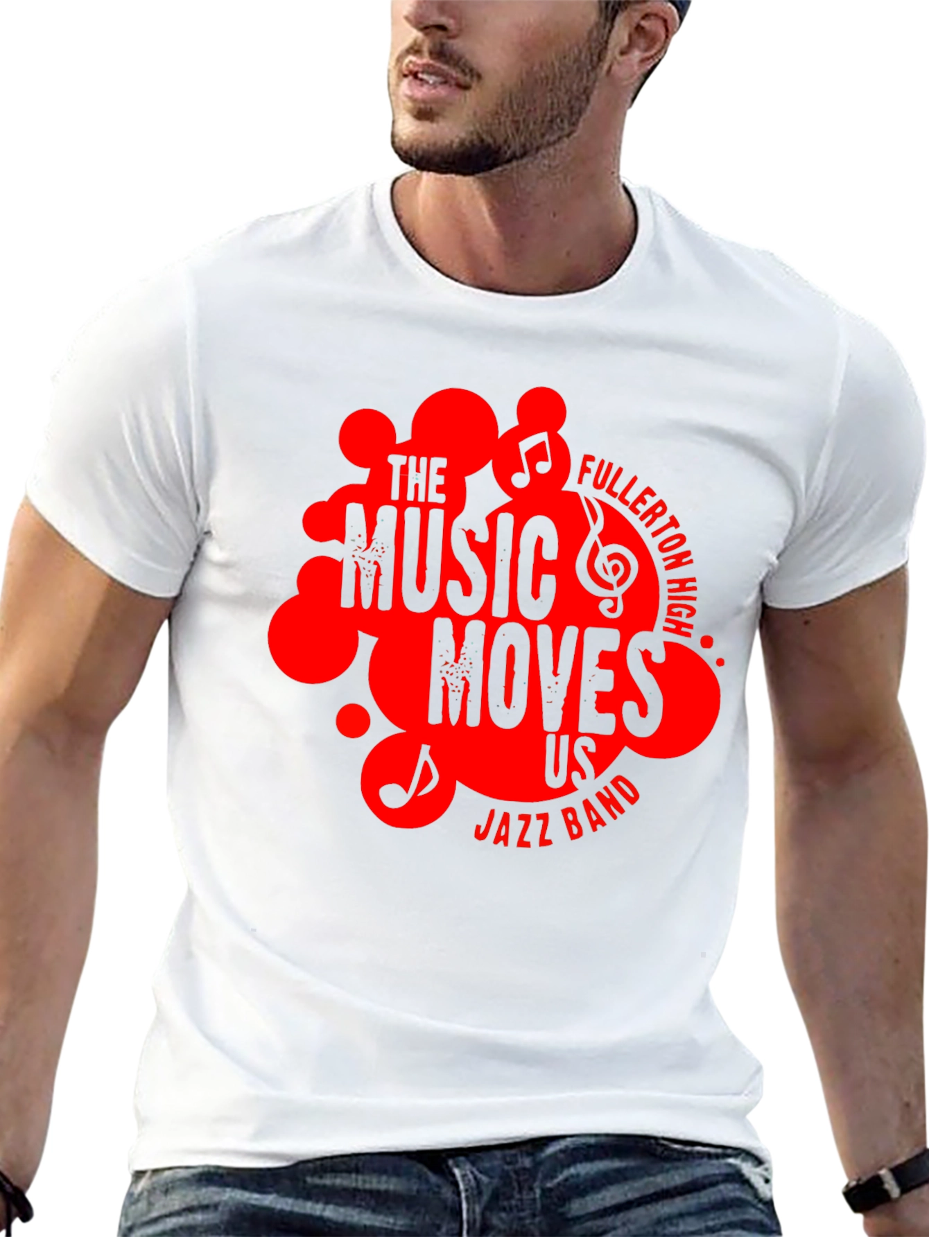 The Music Moves Us Jazz Band T-Shirt