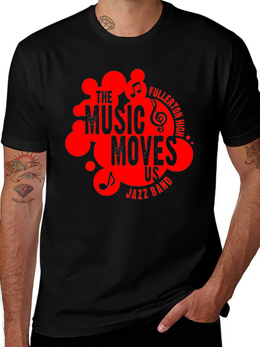 The Music Moves Us Jazz Band T-Shirt