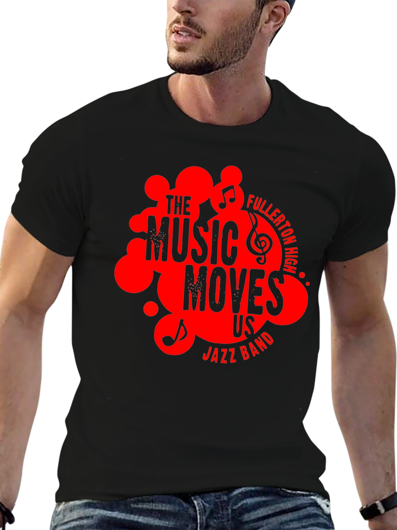 The Music Moves Us Jazz Band T-Shirt