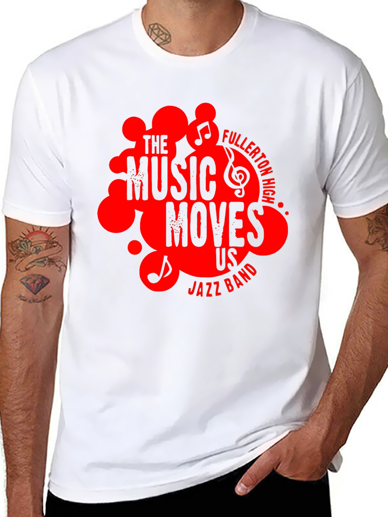 The Music Moves Us Jazz Band T-Shirt