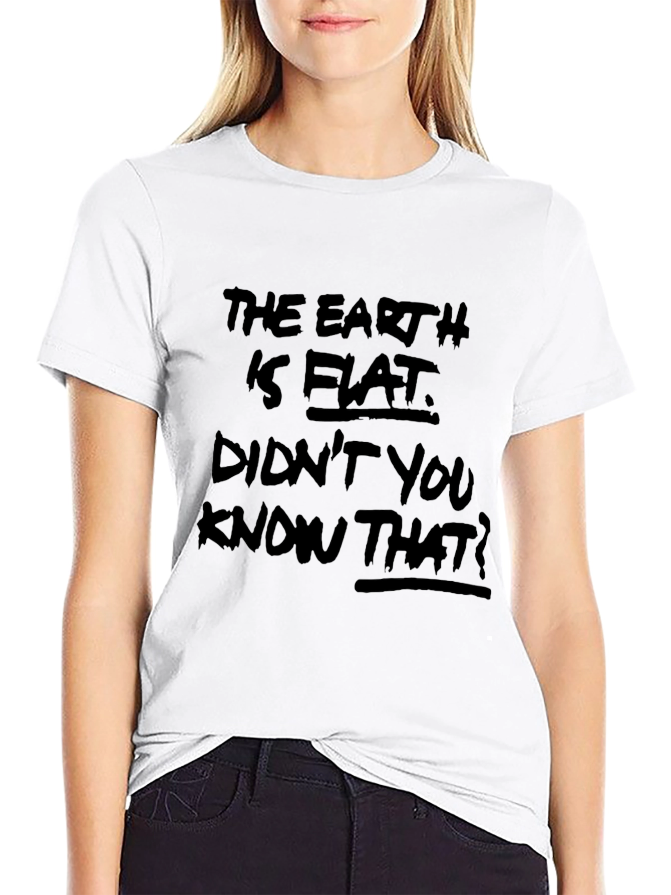 Flat Earth Graphic Tee - Conspiracy Theory T-Shirt