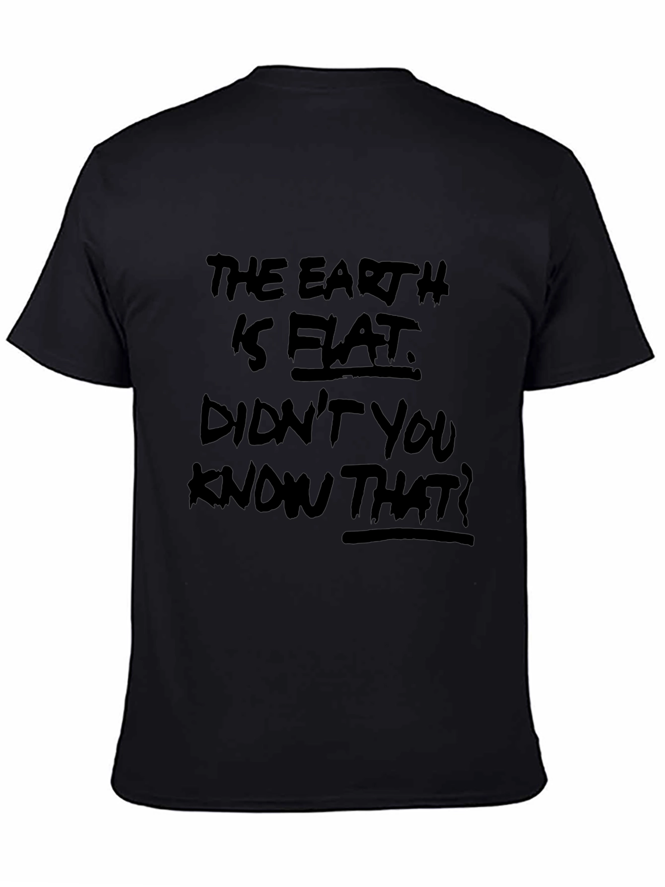 Flat Earth Graphic Tee - Conspiracy Theory T-Shirt