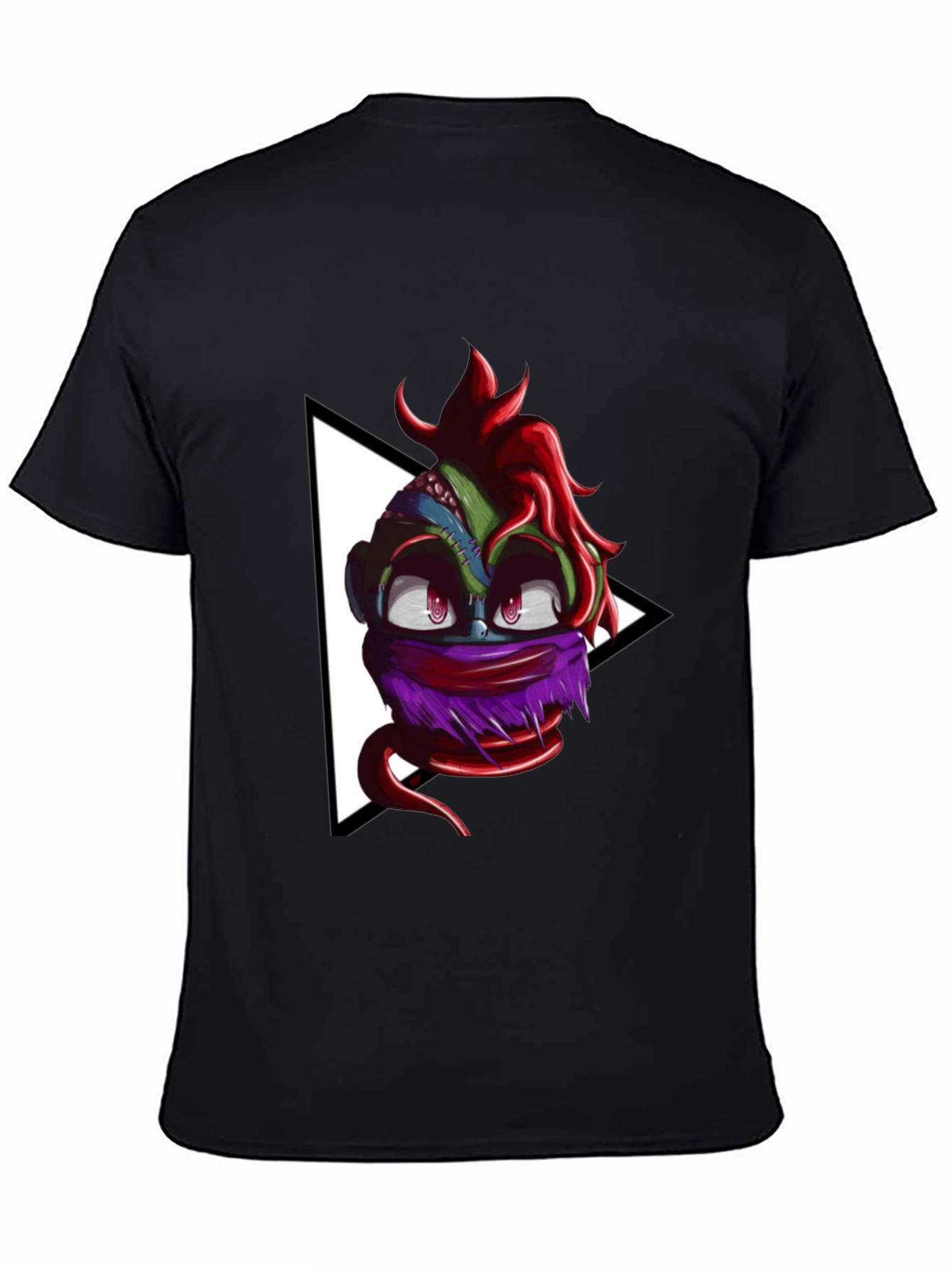 Monster Head Graphic Black T-Shirt