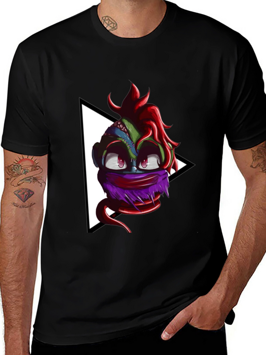Monster Head Graphic Black T-Shirt