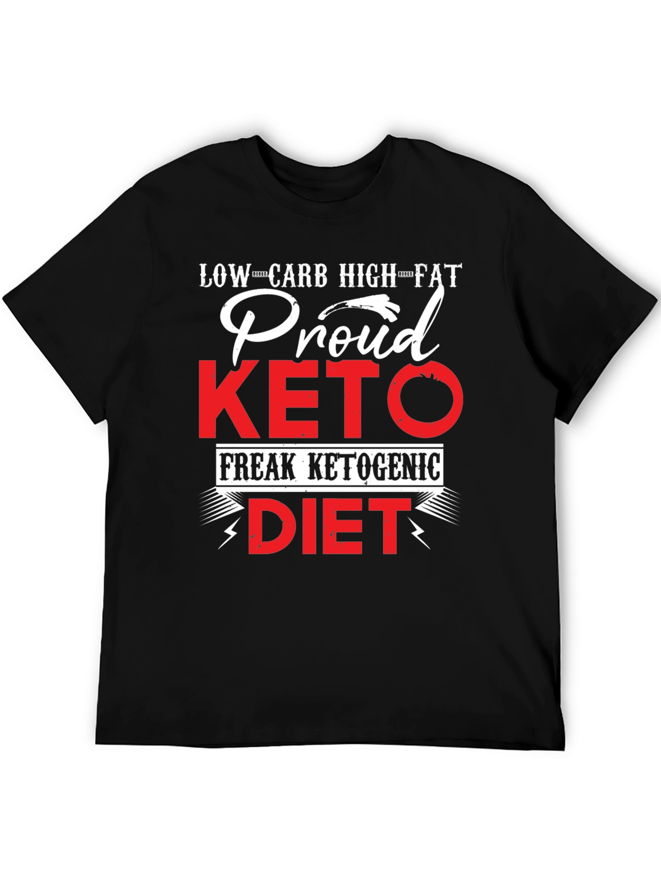 Proud Keto Diet T-Shirt Low Carb High Fat