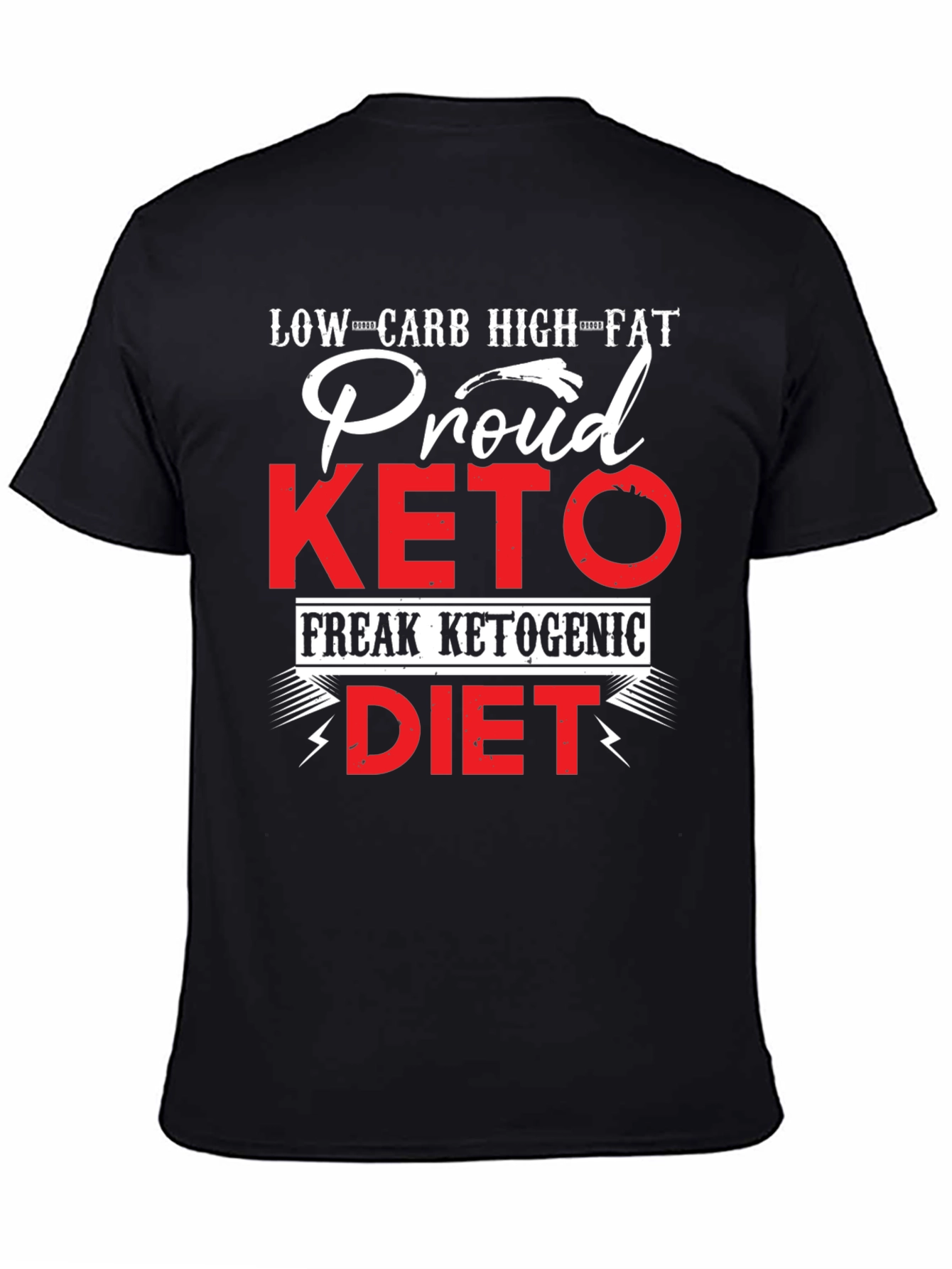 Proud Keto Diet T-Shirt Low Carb High Fat