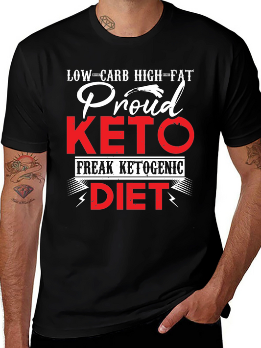 Proud Keto Diet T-Shirt Low Carb High Fat