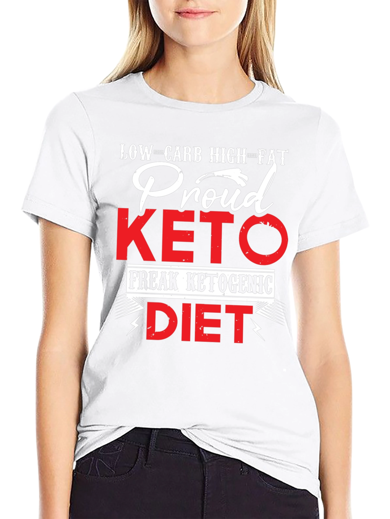 Proud Keto Diet T-Shirt Low Carb High Fat