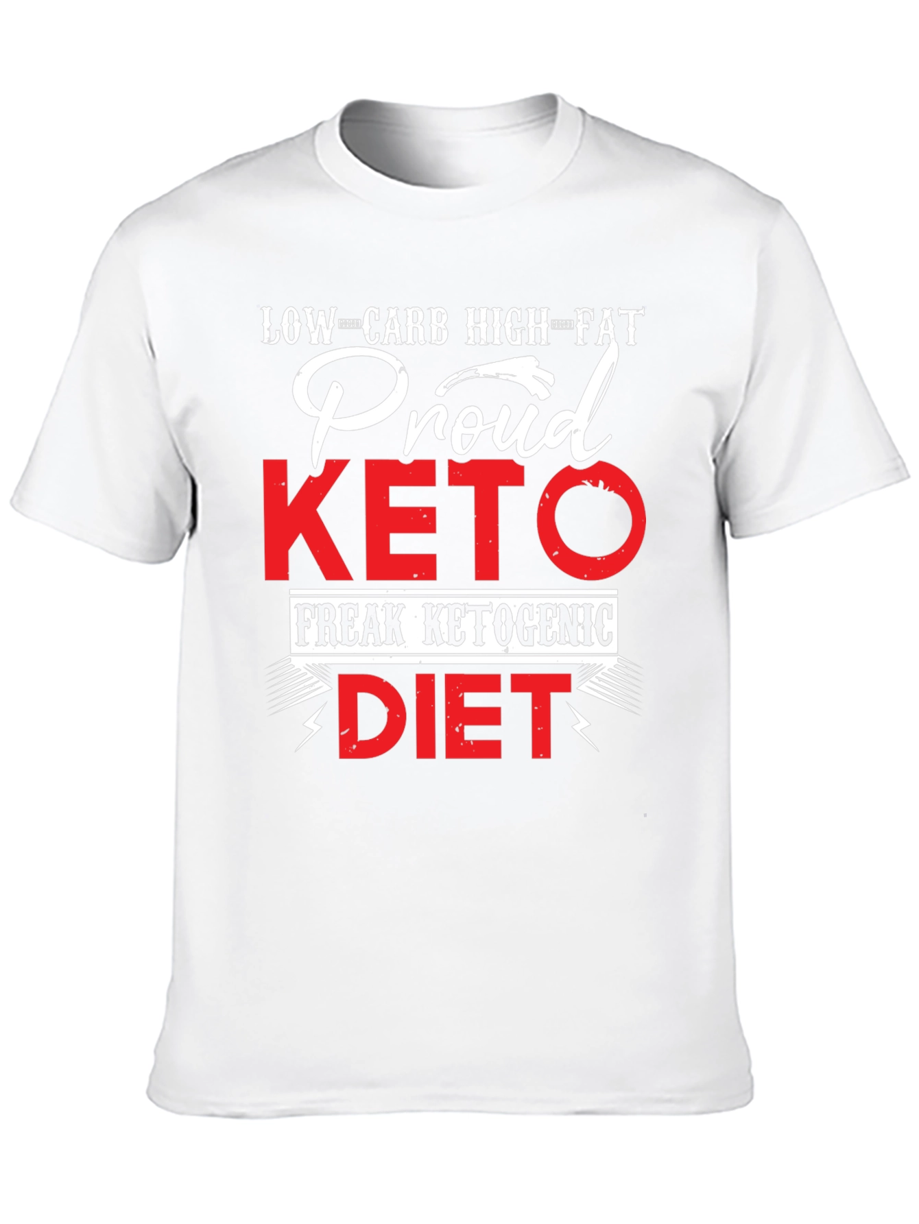 Proud Keto Diet T-Shirt Low Carb High Fat