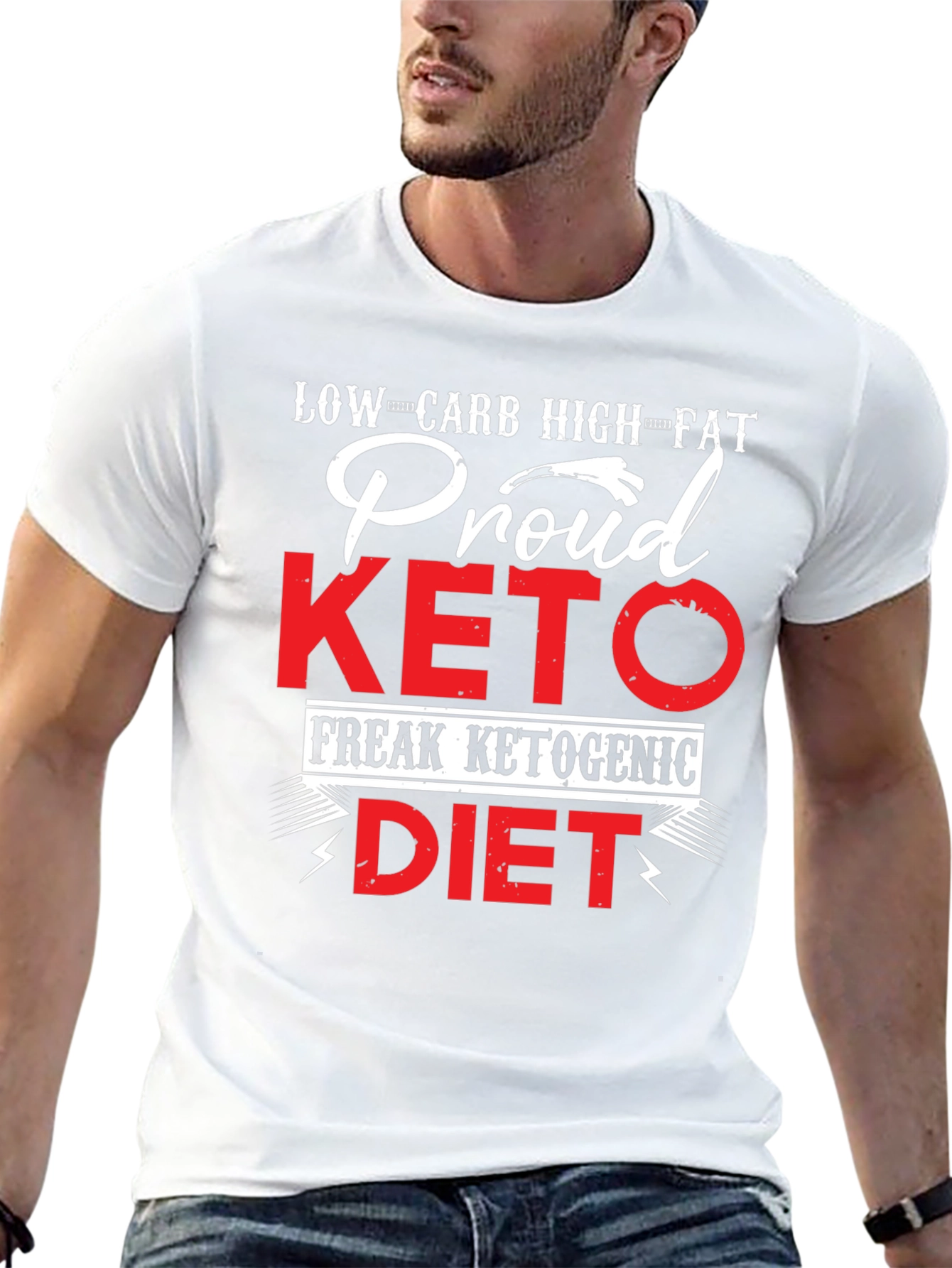 Proud Keto Diet T-Shirt Low Carb High Fat