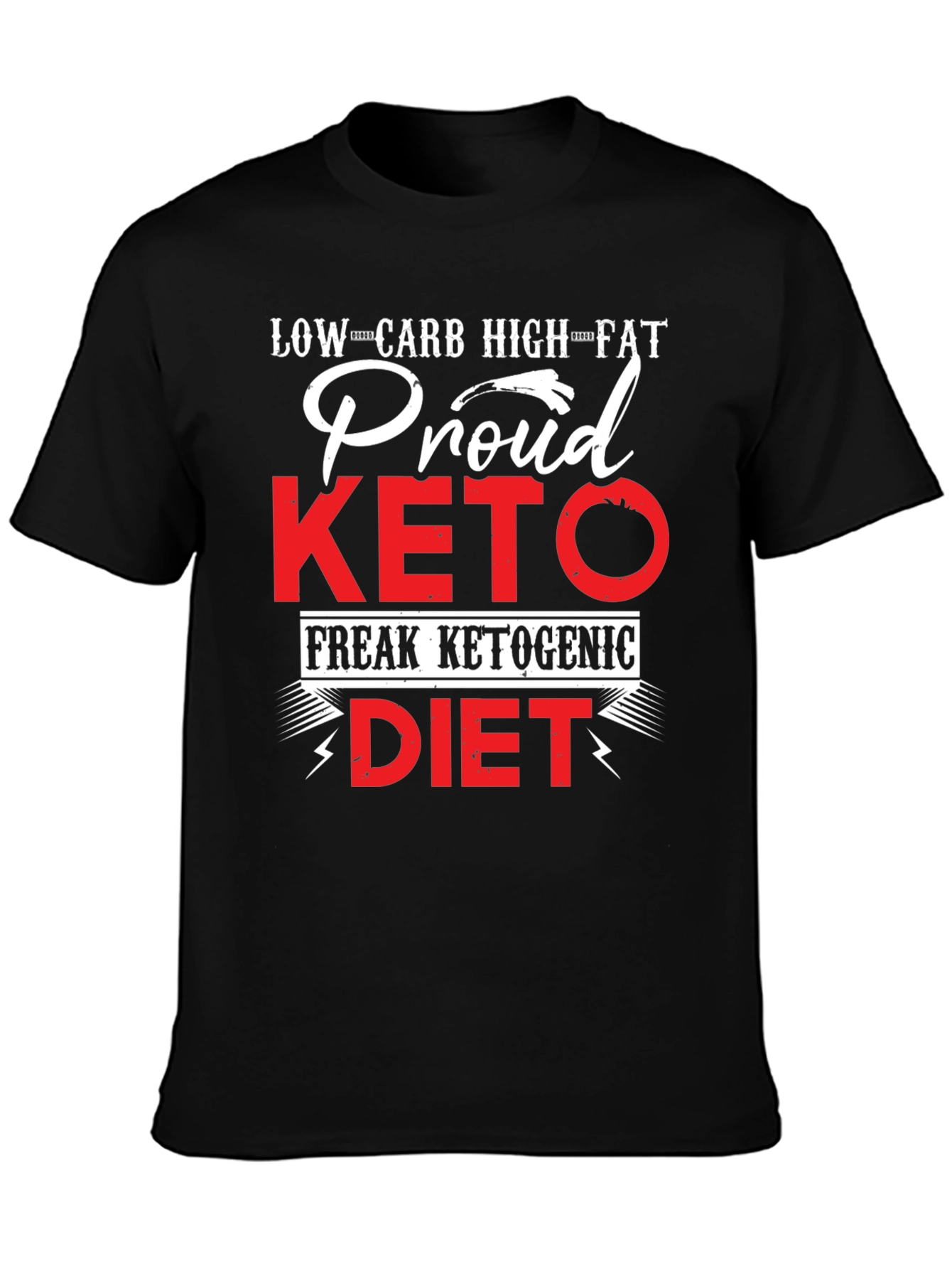 Proud Keto Diet T-Shirt Low Carb High Fat