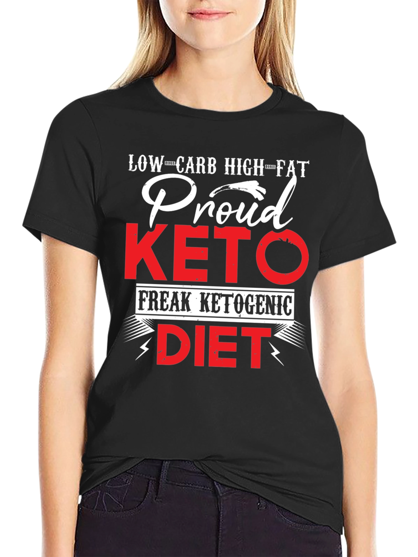 Proud Keto Diet T-Shirt Low Carb High Fat