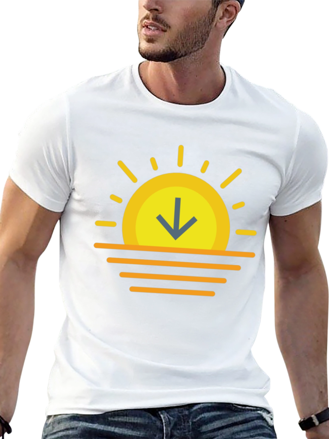 Sunset Arrow T-Shirt - Stylish Graphic Tee
