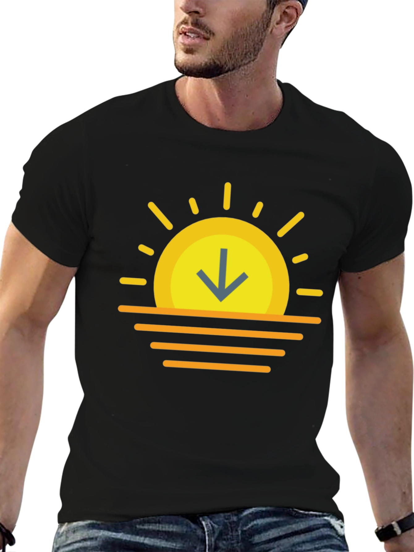Sunset Arrow T-Shirt - Stylish Graphic Tee