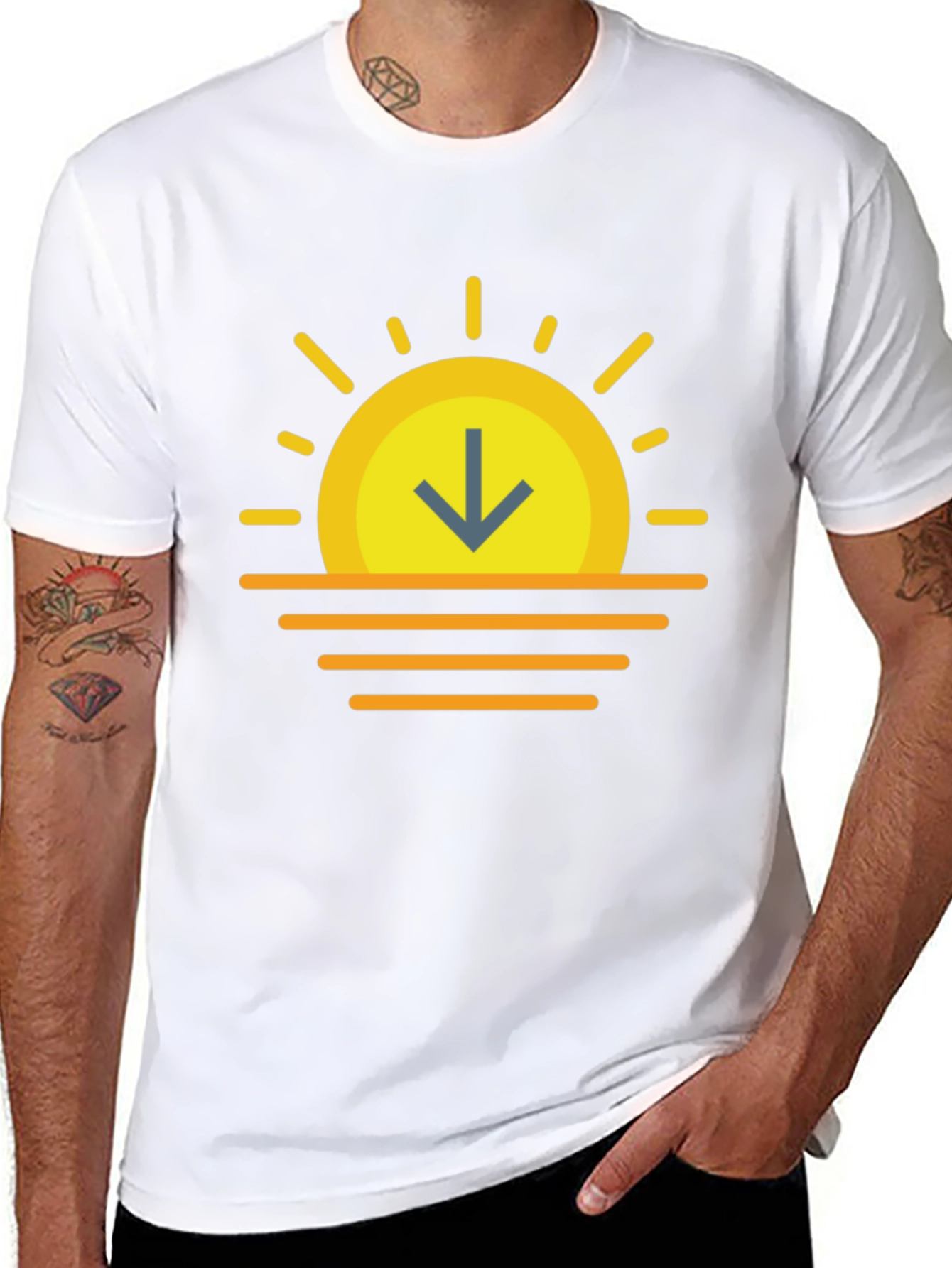 Sunset Arrow T-Shirt - Stylish Graphic Tee