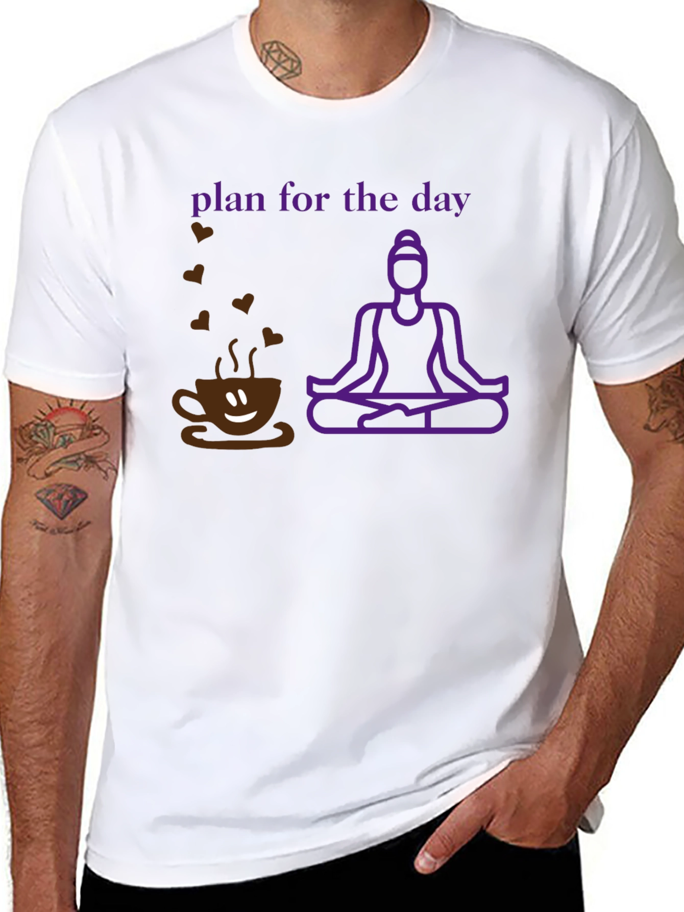 Plan for the Day Coffee Yoga T-Shirt