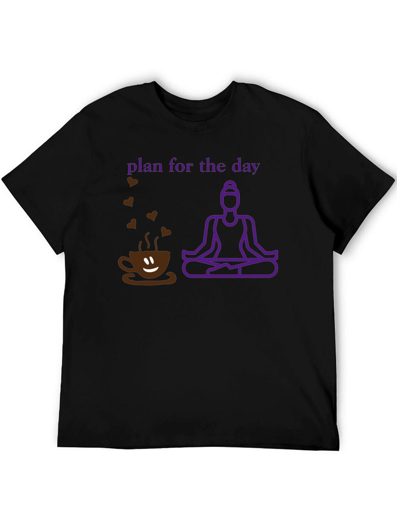 Plan for the Day Coffee Yoga T-Shirt
