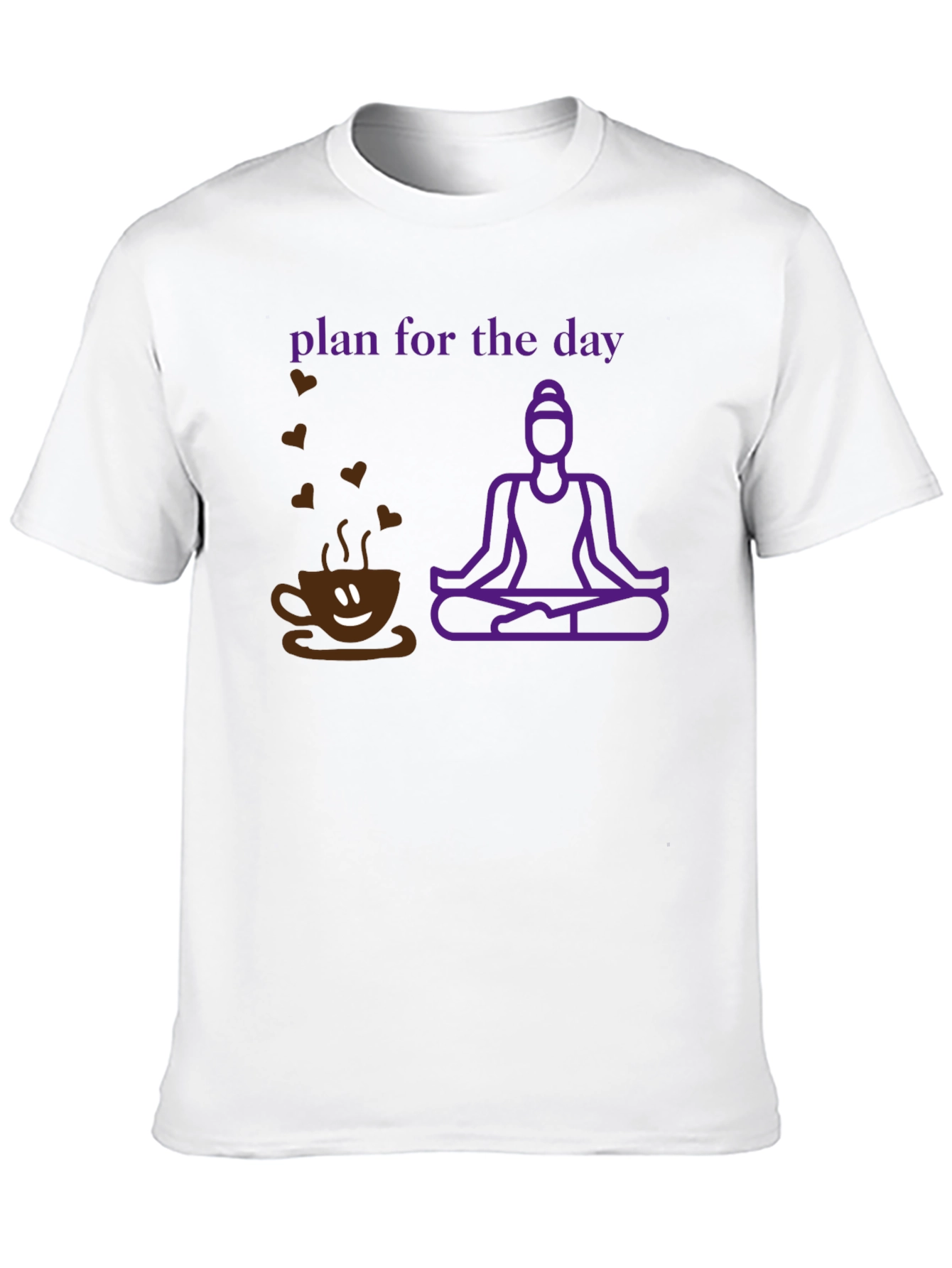 Plan for the Day Coffee Yoga T-Shirt