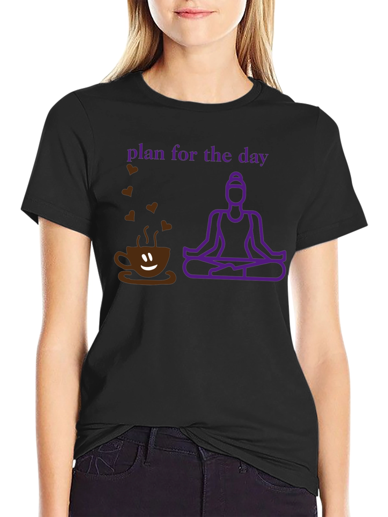 Plan for the Day Coffee Yoga T-Shirt