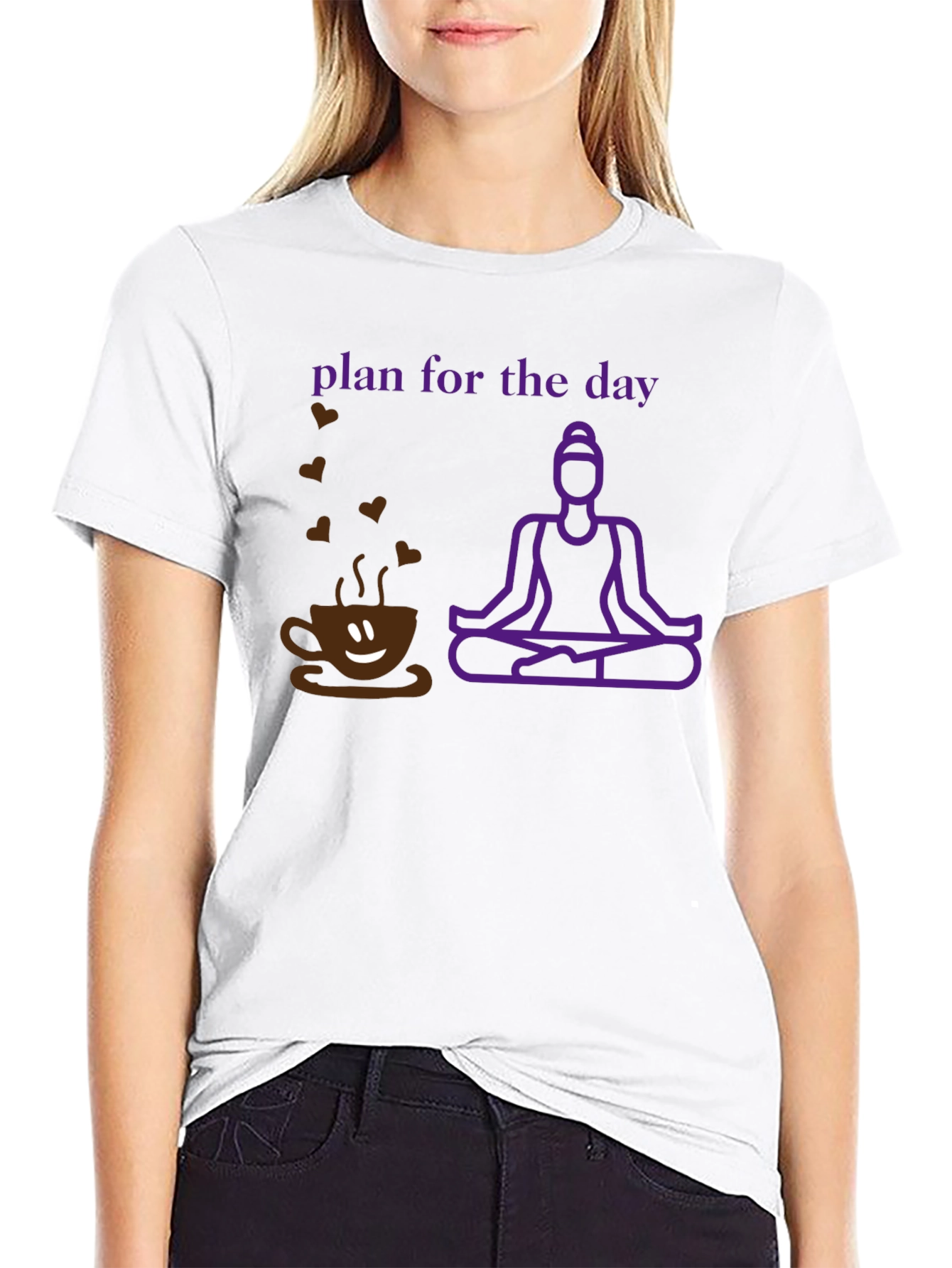 Plan for the Day Coffee Yoga T-Shirt
