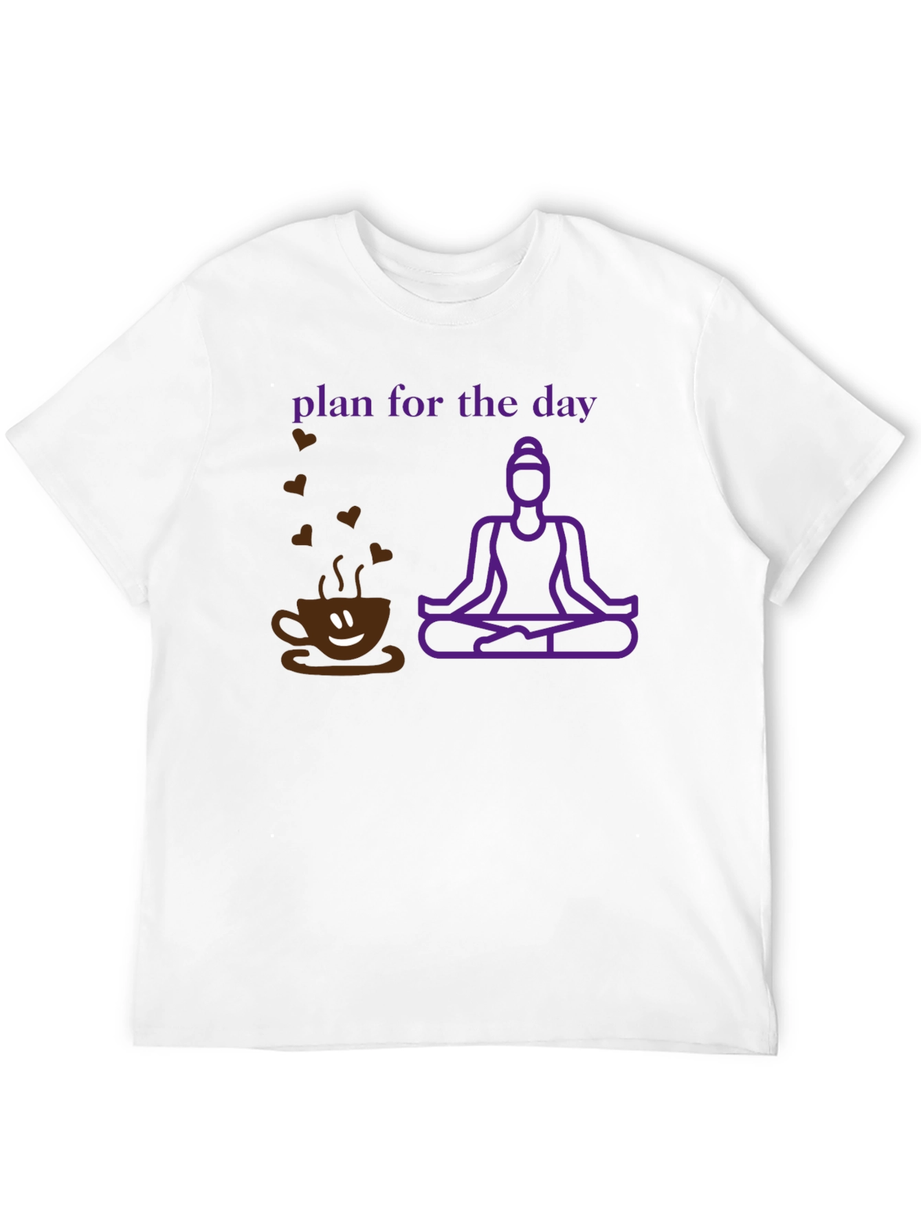 Plan for the Day Coffee Yoga T-Shirt