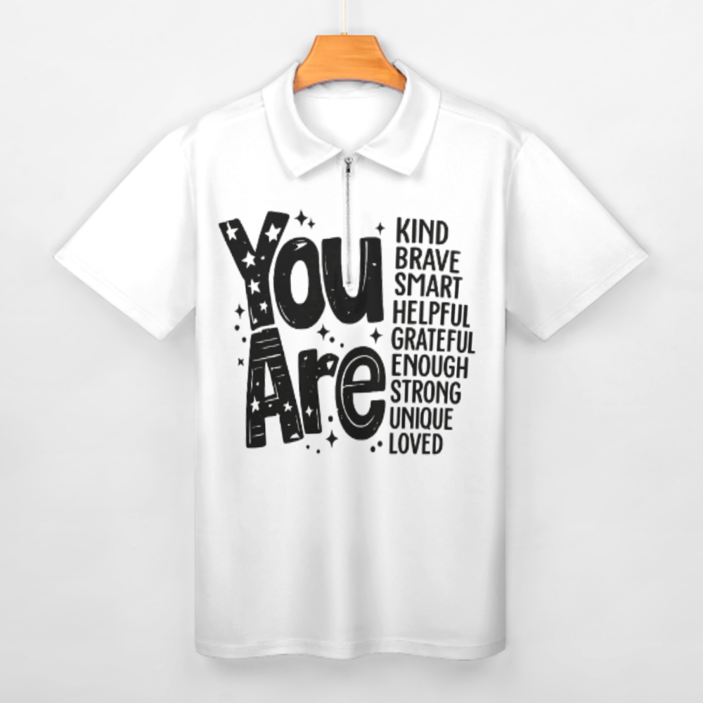 You Are Inspirational Quote Shirt, Positive Affirmation Graphic Tee, Motivational Mental Health Apparel, Encouraging Message Unisex Fashion Top(z705)