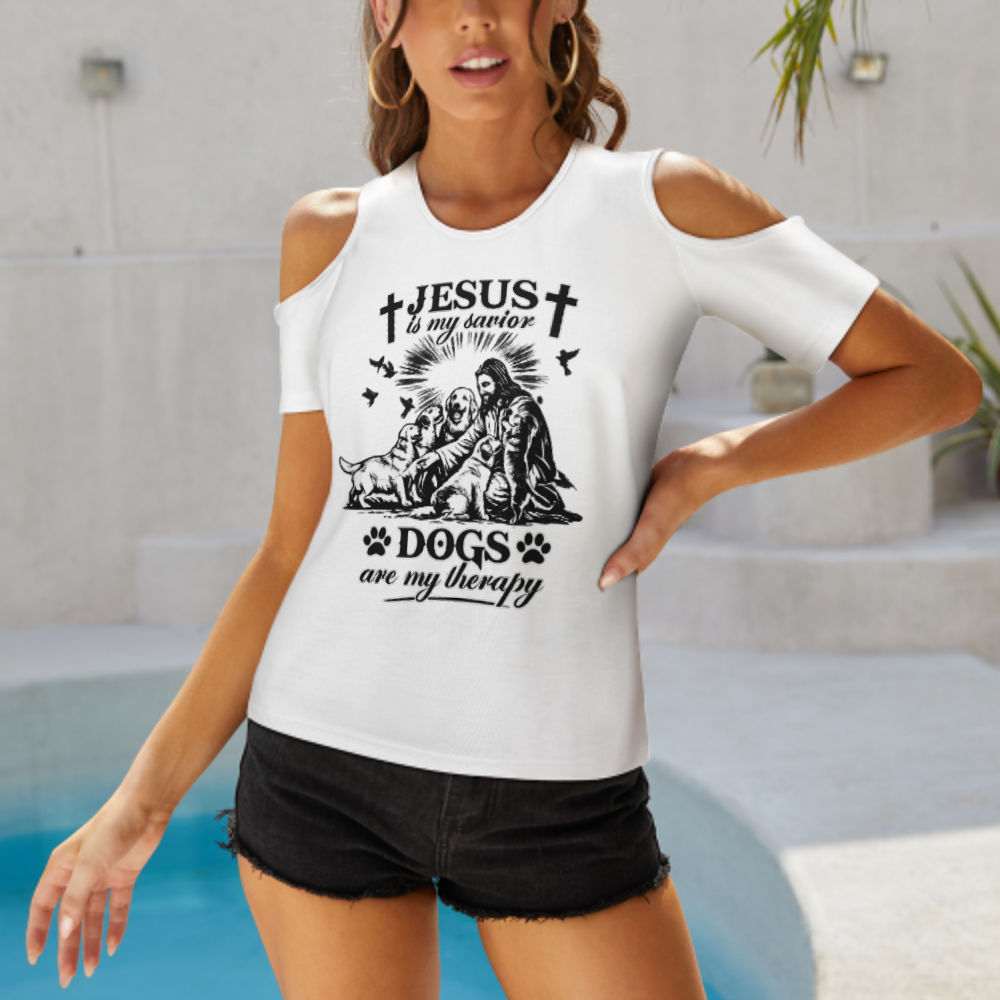 Faith and Dogs Graphic Tee, Inspirational Christian Dog Lover Shirt, Vintage Religious Quote T-Shirt, Meaningful Casual Graphic Top(z720)