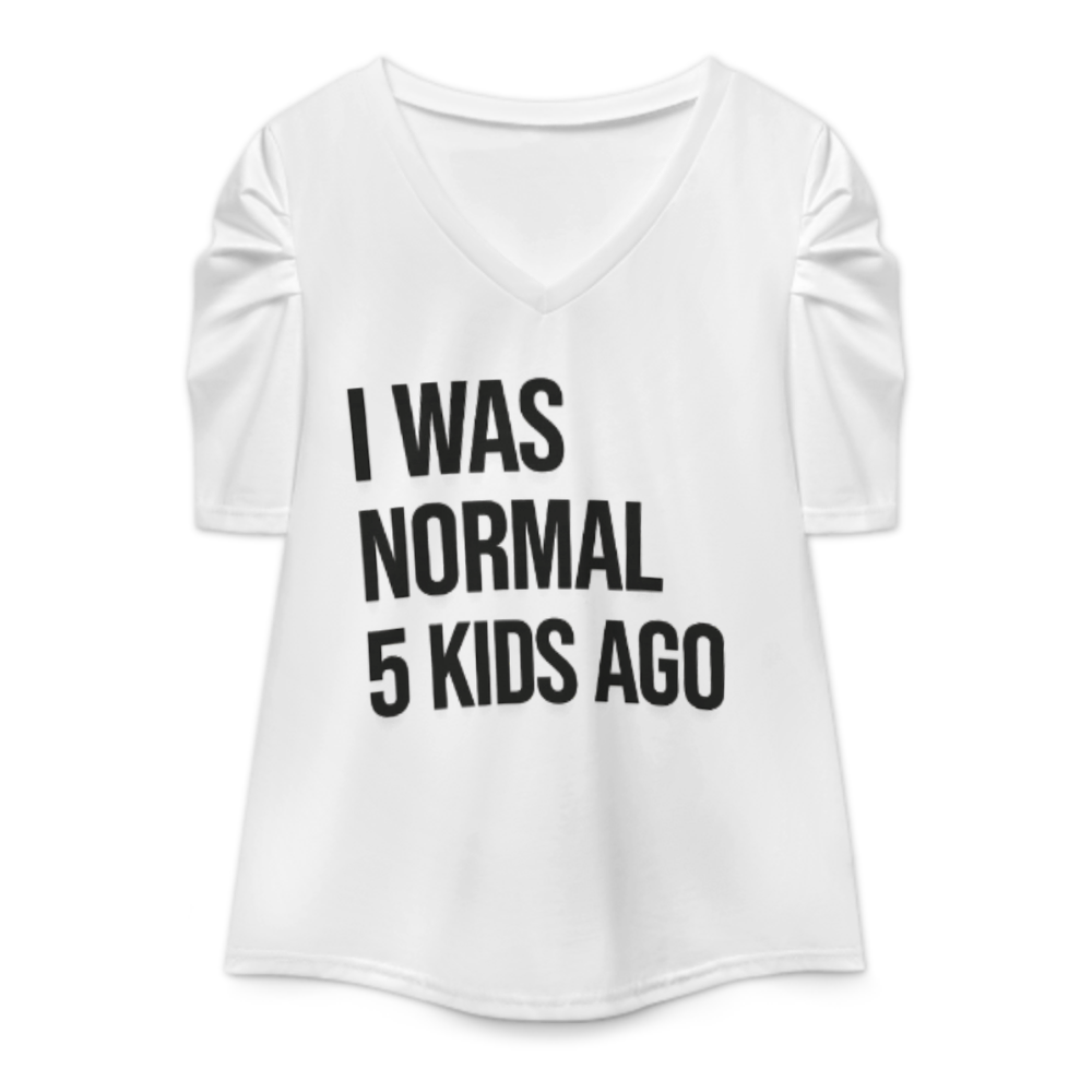 I Was Normal 5 Kids Ago Funny Mom Life Graphic Tee, Retro Parenting Humor Shirt, Trendy Motherhood Quote T-Shirt, Casual Family Life Top, Gift for Busy Moms(z693)