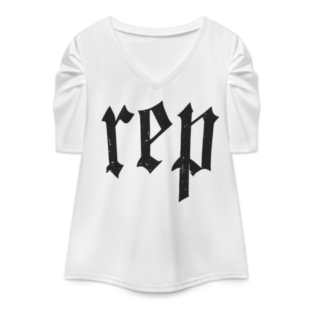 Vintage Gothic REP Letter Shirt, Old English Streetwear Graphic Tee, Minimal Black Letter Aesthetic Top, Urban Y2K Fashion Apparel, Retro Typographic Shirt(z699)