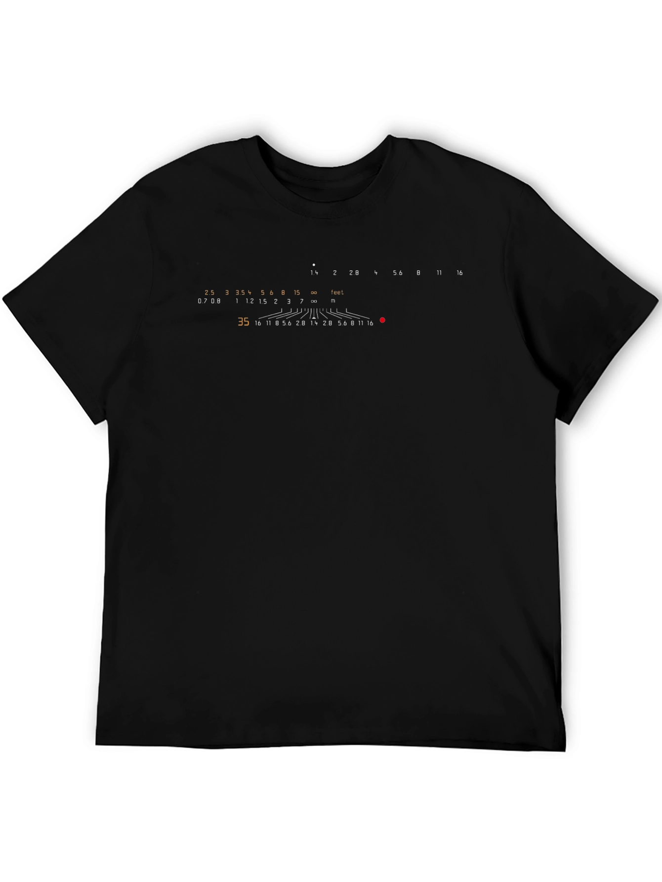 Camera Lens Graphic T-Shirt - Black