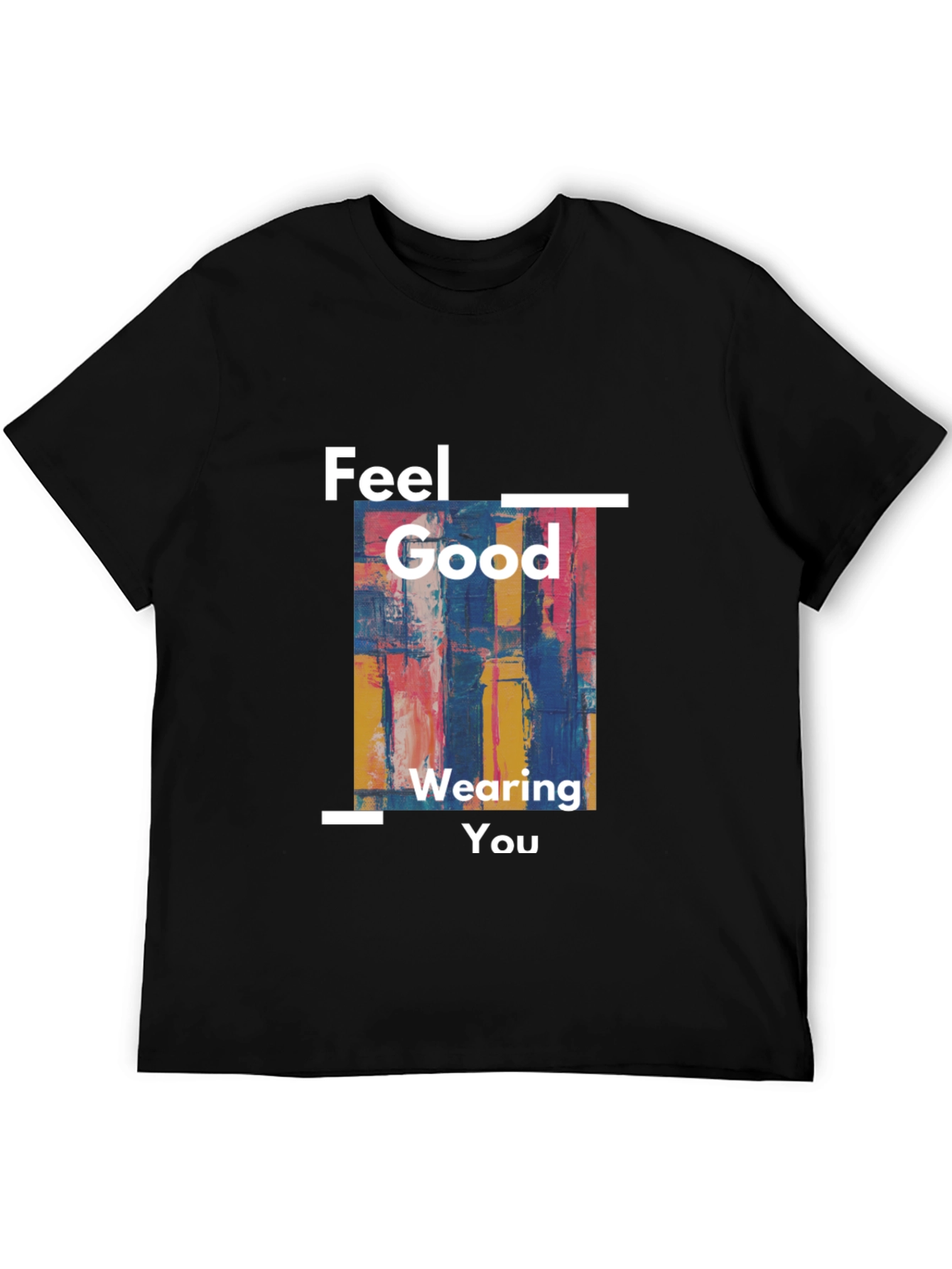 Feel Good Graphic Tee - Abstract Art Design