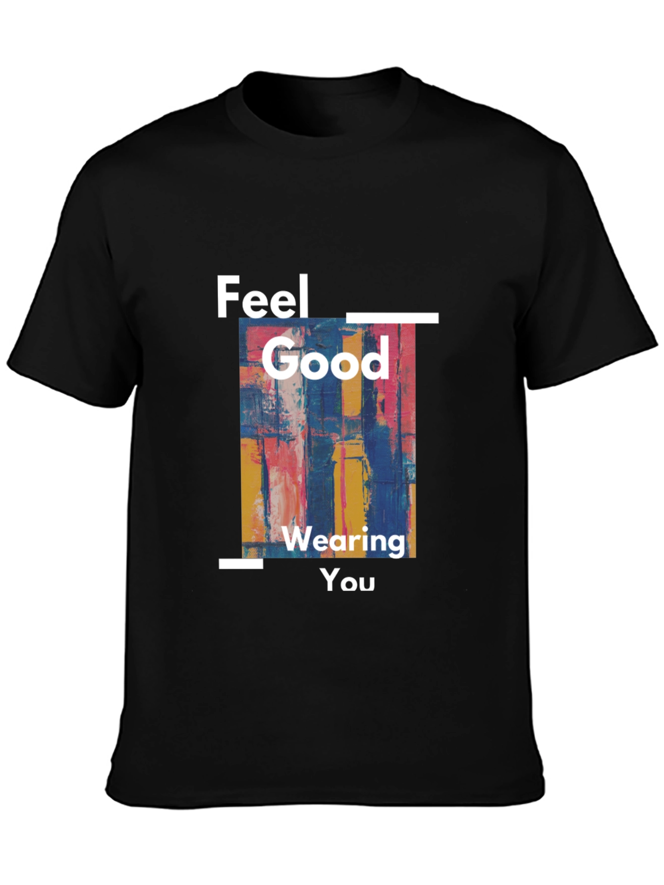 Feel Good Graphic Tee - Abstract Art Design