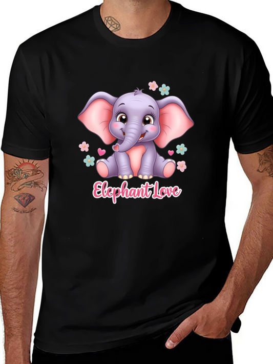 Elephant Love T-Shirt - Cute Animal Design
