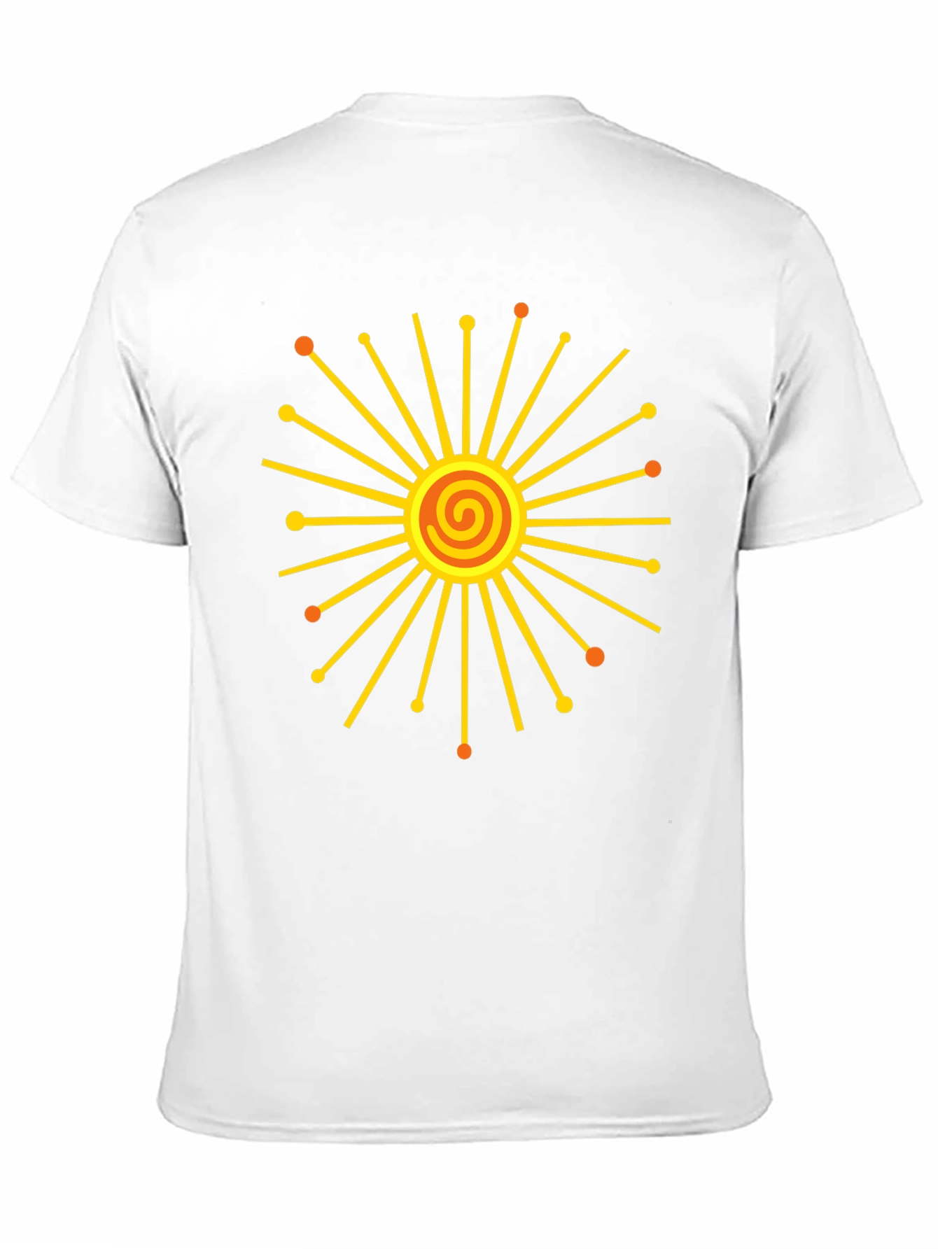 Radiant Sunburst Graphic Black T-Shirt