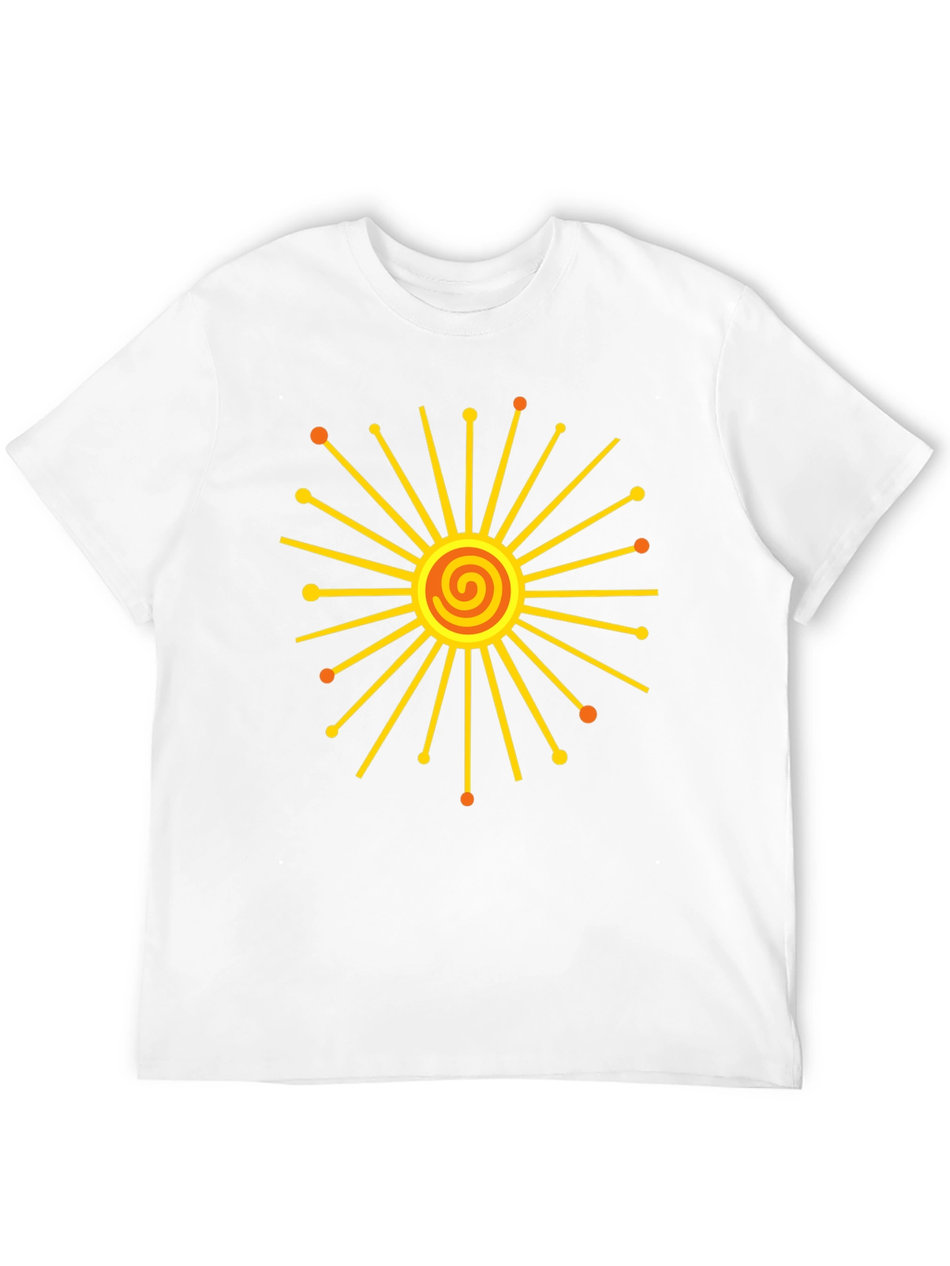 Radiant Sunburst Graphic Black T-Shirt