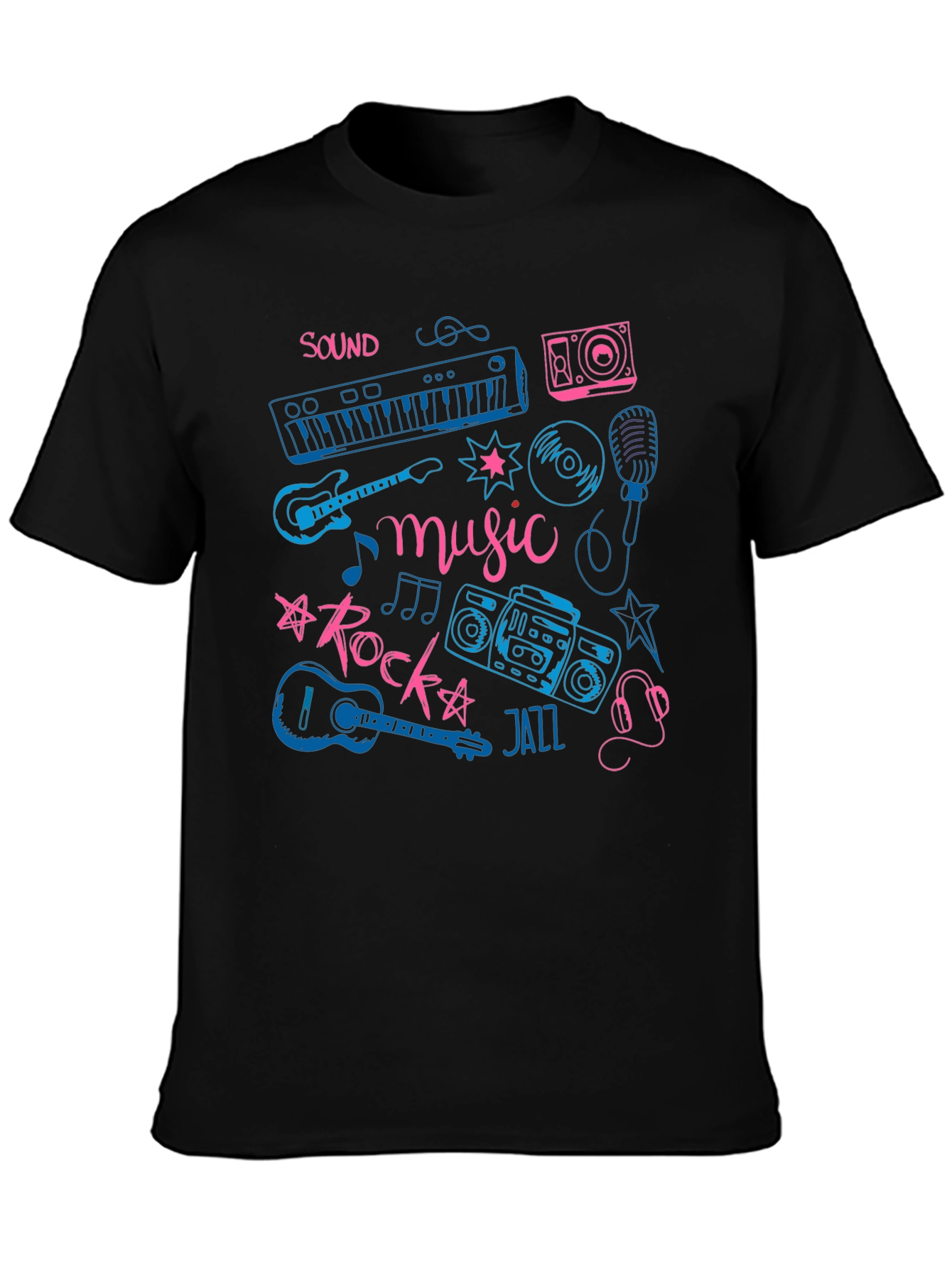Music Lover Tee - Sound Rock Jazz T-Shirt