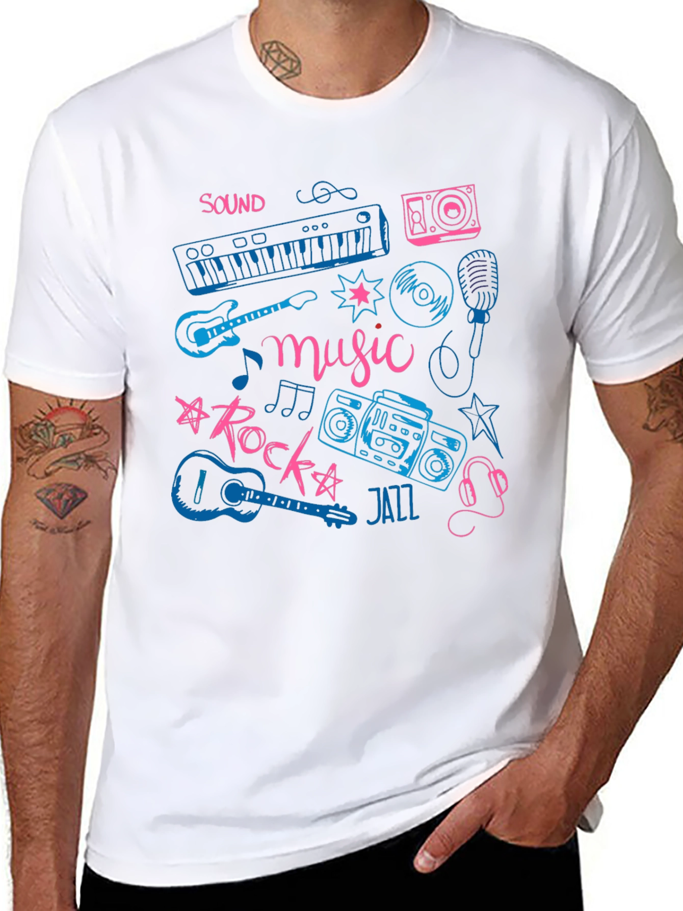 Music Lover Tee - Sound Rock Jazz T-Shirt