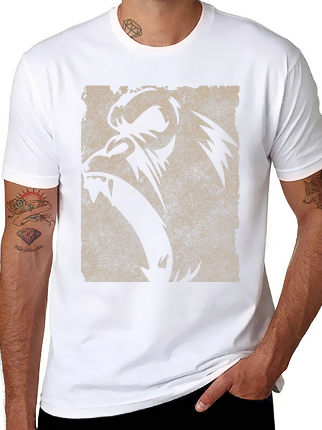 Grunge Gorilla Graphic T-Shirt